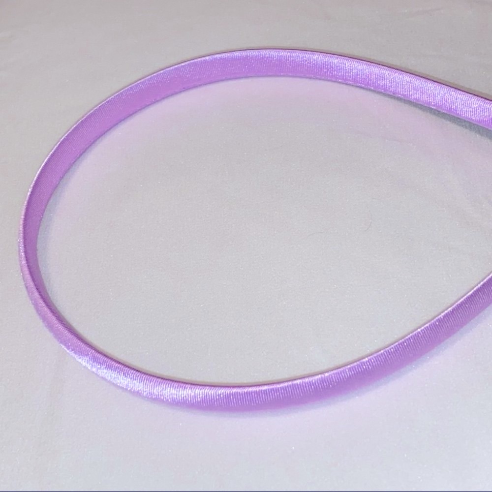 Purple Satin Thin Headband Head Band
